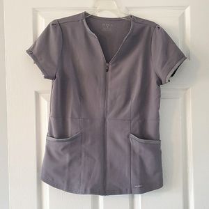 Jaanuu Full Zip Scrub Top NWT